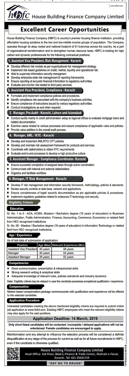 House Building Finance Company Limited Jobs 2019 -thumbnail