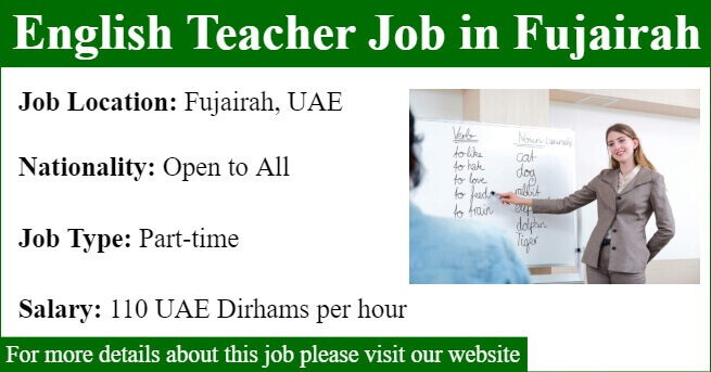 English Teacher Job In Fujairah UAE-thumbnail