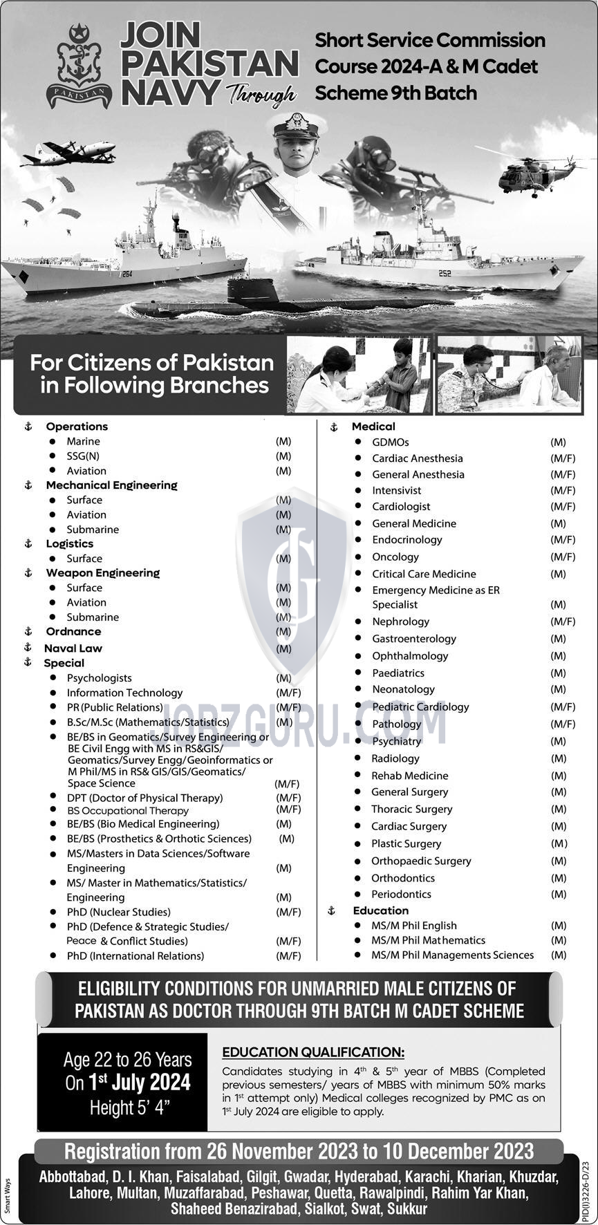 Join Pakistan Navy Latest Jobs 2023 Short Service Commission 2024 Jobs ...