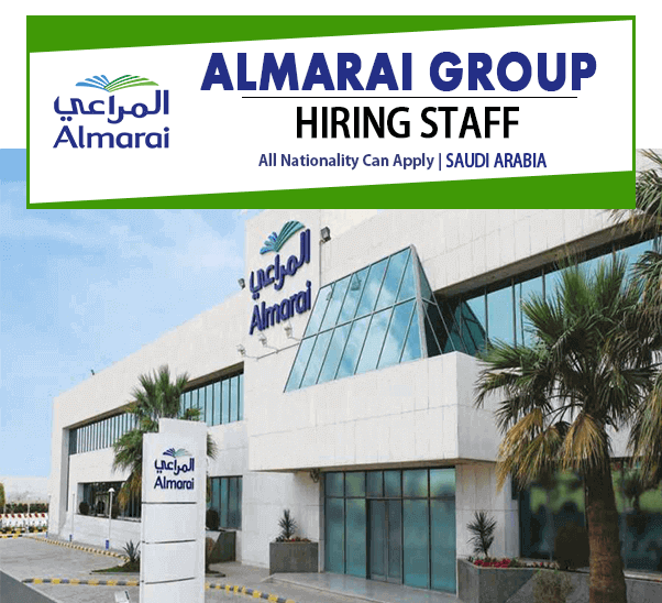 Latest Jobs In Almarai Saudi Arabia