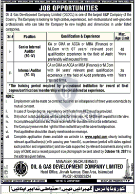 Oil and Gas Development Company OGDCL Latest jobs-thumbnail