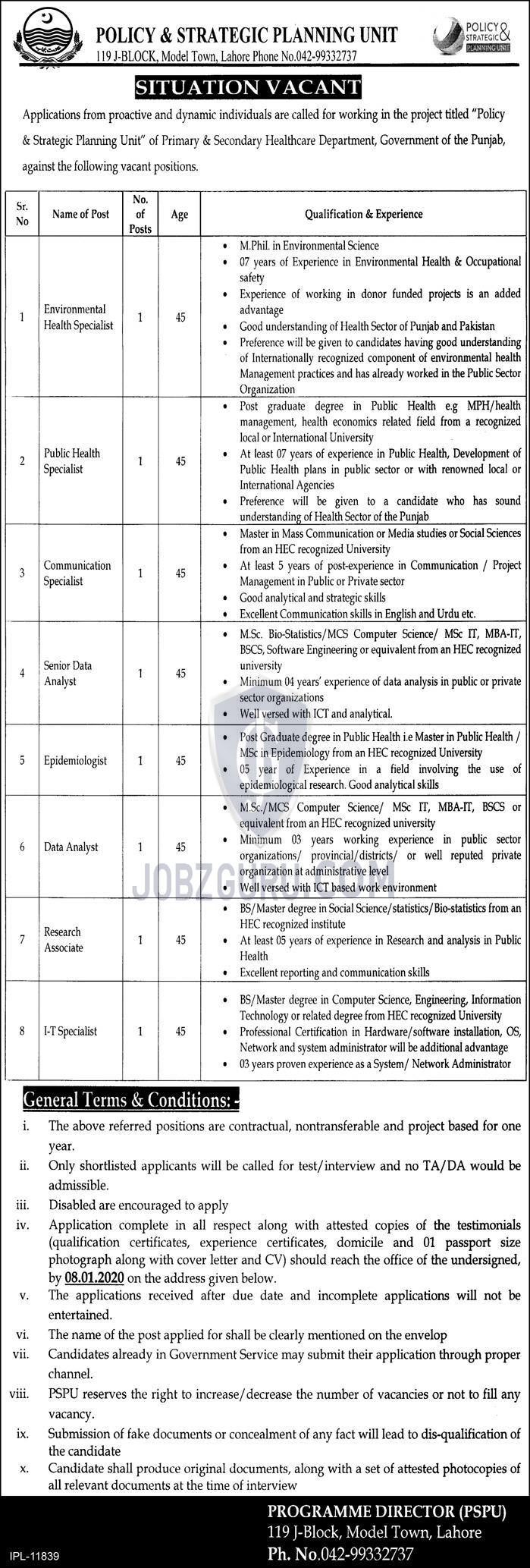 Research Associate 2024 Jobs Advertisement Pakistan   Policy And Strateg1576830034 